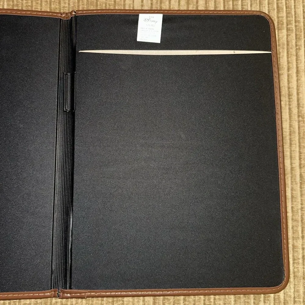 Disney Store Mickey Mouse Plaid Blue Green Organizer Portfolio Notebook